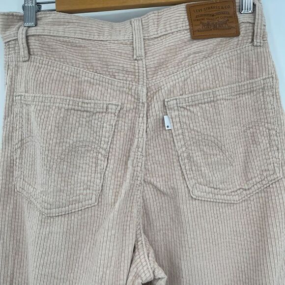 Free People Levi's RIBCAGE STRAIGHT ANKLE CORDUROY PANTS Sz 29 - Picture 5 of 7